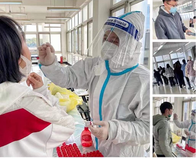 核酸检测服务入我院 —为同学们顺利返乡保驾护航